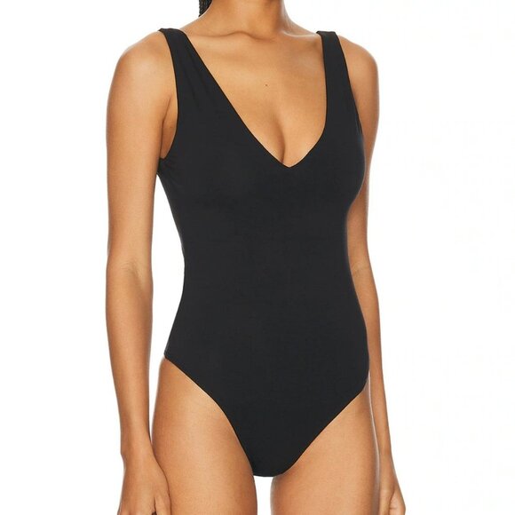 Sans Faff Plunge V Bodysuit in Black Size XS - Picture 1 of 5